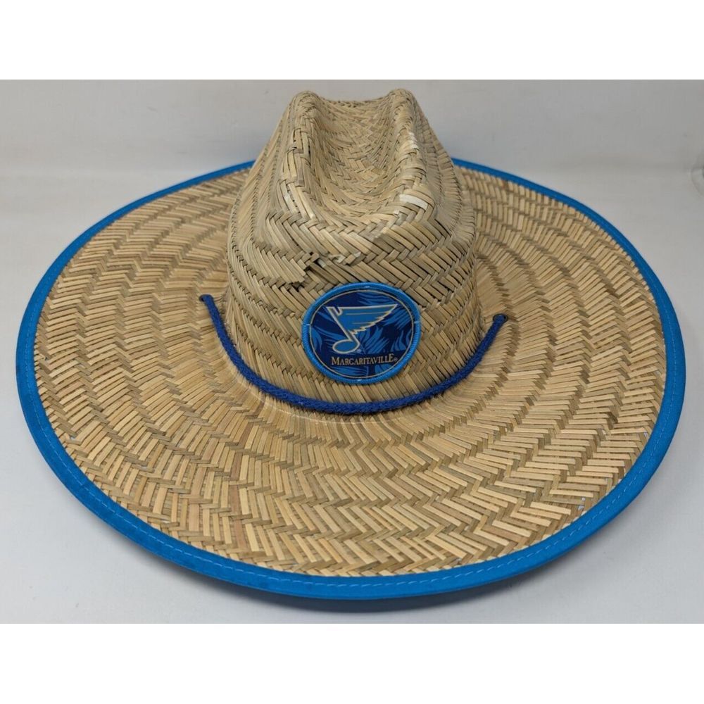 St Louis Blues Margaritaville SGA Straw Sun‎ Hat Wide Brim NHL One Size 2023